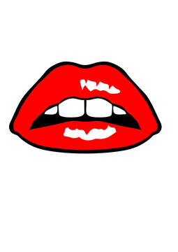 bouche levre dent bisous