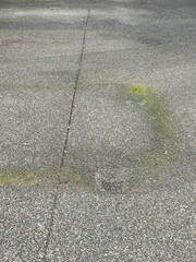 A dirty driveway