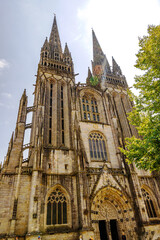 Fototapeta premium quimper, brittany, south brittany, finistere, france, town, old, urban