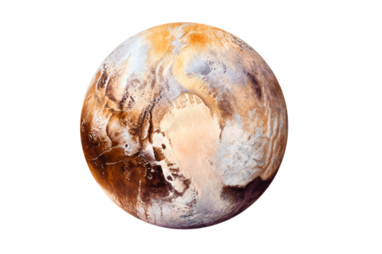 Exploration of Plutos surface and geology in scientific study