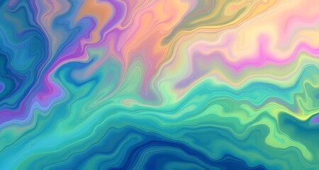 Colorful Liquid Marble Abstract Wallpaper with Vibrant Swirls and Fluid Motion &ndash; Perfect for Desktop Background