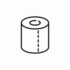 toilet paper roll icon sign vector