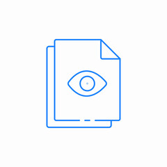 visual file icon sign vector