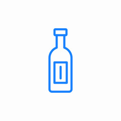 wine bottle icon sign vector