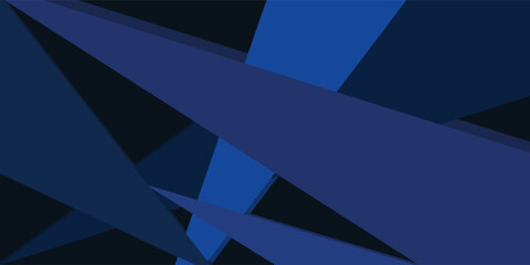 Obraz premium Modern dark blue paper background with dark 3d layered line triangle texture in elegant website or textured paper design