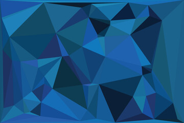 Abstract teal and blue geometric polygon background