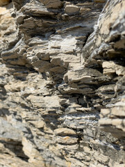 Layered rock cliff texture