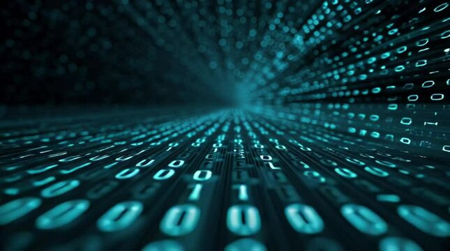 binary code background, swirling abstract, background