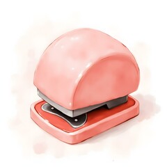 Digital Painting of a Pink Hole Punch