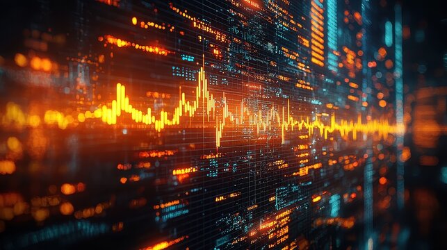 A digital canvas, adorned with the intricate lines of a stock market chart, pulsating like a heartbeat, reflected the anxieties of the financial crisis, a stark warning of a potential technological 