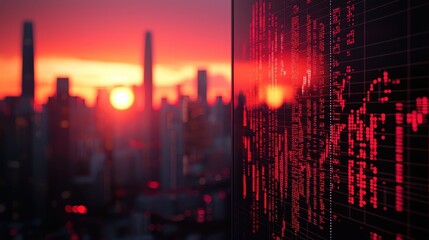 A dynamic stock market graph ascends, a testament to the ebb and flow of financial markets, where fortunes are made and lost in the pursuit of growth, reflecting the ever-present pulse of the 