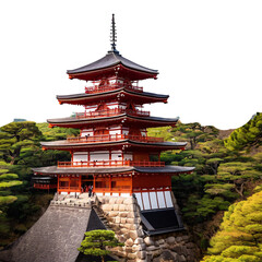 The Taipei Confucius Temple on Isolated transparent background png. generated with AI