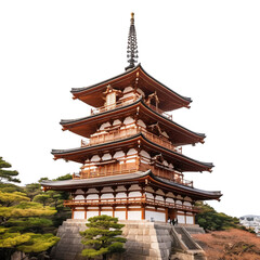 The Taipei Confucius Temple on Isolated transparent background png. generated with AI