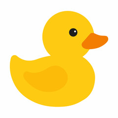 yellow rubber duck isolated