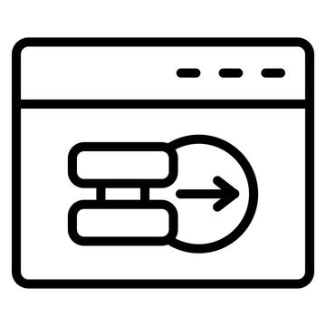 Backendspace vector line icon design
