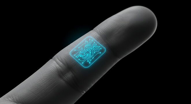 A digital fingerprint scanning technology. 