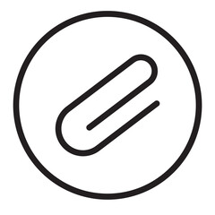 Attach Vector Line Icon Design