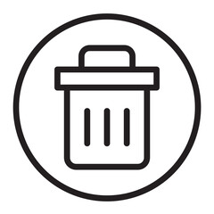 Delete Vector Line Icon Design