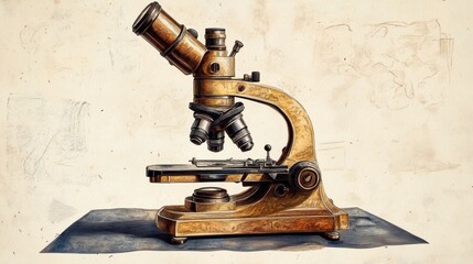 Vintage microscope illustration (1)