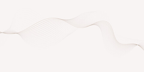 Abstract modern minimalist style design featuring flowing blue lines wavy pattern light against a clean white background.