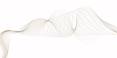 Abstract modern minimalist style design featuring flowing blue lines wavy pattern light against a clean white background.