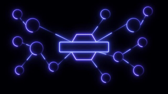 Ai tools or neon box. Multi function for Agentic AI technology motion background. Multi agent AI systems, Automate daily Tasks Smart AI solutions improve efficiency, Automate repetitive work.