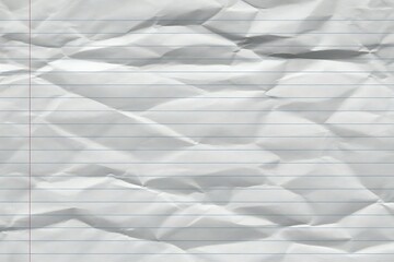 Fototapeta premium Wrinkled lined paper texture background image