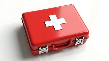 first aid kit isolated