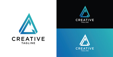 AC Letters Professional logo for all types of business