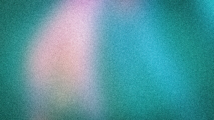Dreamy 4K abstract gradient in serene teal, blue, and soft pink hues, featuring a radiant grainy texture. Ideal for tranquil digital art and web backgrounds