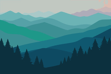Fototapeta premium mountain landscape in the mountains