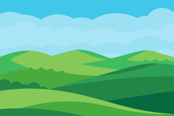 Obraz premium landscape with mountains and blue sky