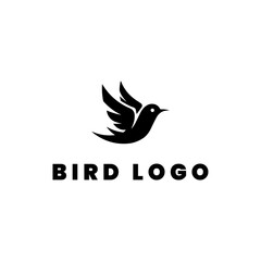 Obraz premium gold bird logo design for company