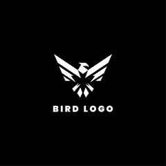 simple eagle logo vector design illustration.