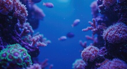 Underwater coral reef scene