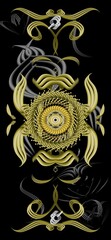 Luxury Wallpapers for Flagship Mobiles No.8.Intricate gold-patterned wallpapers,perfect for flagship mobiles.Exudes luxury and elegance.