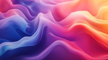 Abstract vibrant flowing colors
