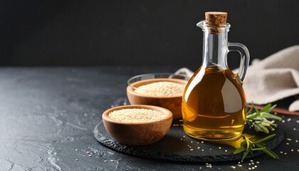 Sesame Oil. Though technically an oil, sesame oil is a key flavoring in Korean cuisine, used in dressings, marinades, and to season stir-fries.