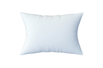 One pillow isolated on white background. Contemporary cushion. Top view. 3d render