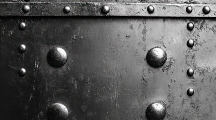 Industrial metal panel with rivets