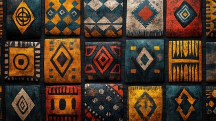 Intricate patterned tiles