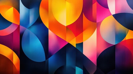 Vibrant geometric abstract design