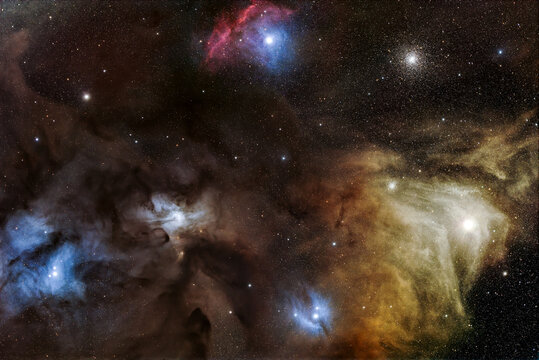 Dark night shot of Antares Area