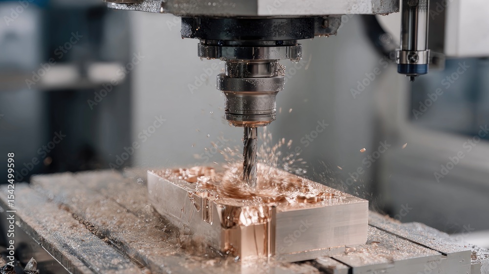 Poster cnc jewelry milling machine executing toolpath from cad input file