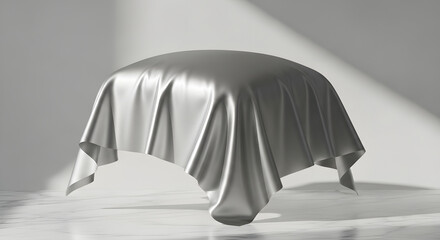 Satin Cloth Draped Over Object