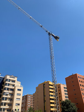 Tower cranes at the construction site