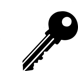 key isolated on white background