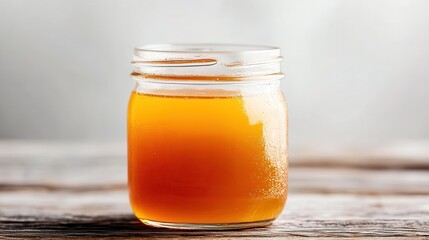 A refreshing beverage showcased in a rustic glass jar, emanating a thirst-quenching appeal that invites enjoyment and relaxation, perfect for a delightful experience.