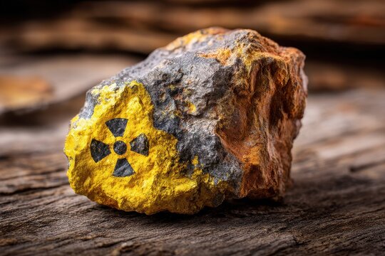 Creation of depleted uranium Naturally occurring uranium ore Radioactive yellow mineral Radiation hazard