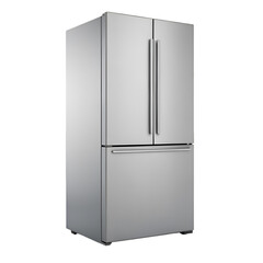 Stainless Steel French Door Refrigerator 3 D Icon fridge